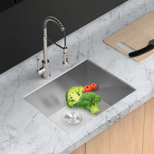Load image into Gallery viewer, Premium Laundry Drop In Utility Sink 16 Gauge Stainless Steel, Topmount
