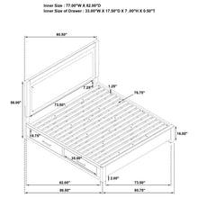 Load image into Gallery viewer, Gibbons - LED Storage Bed With Upholstered Headboard

