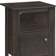 Load image into Gallery viewer, Nightstand With Cabinet Storage - Brown
