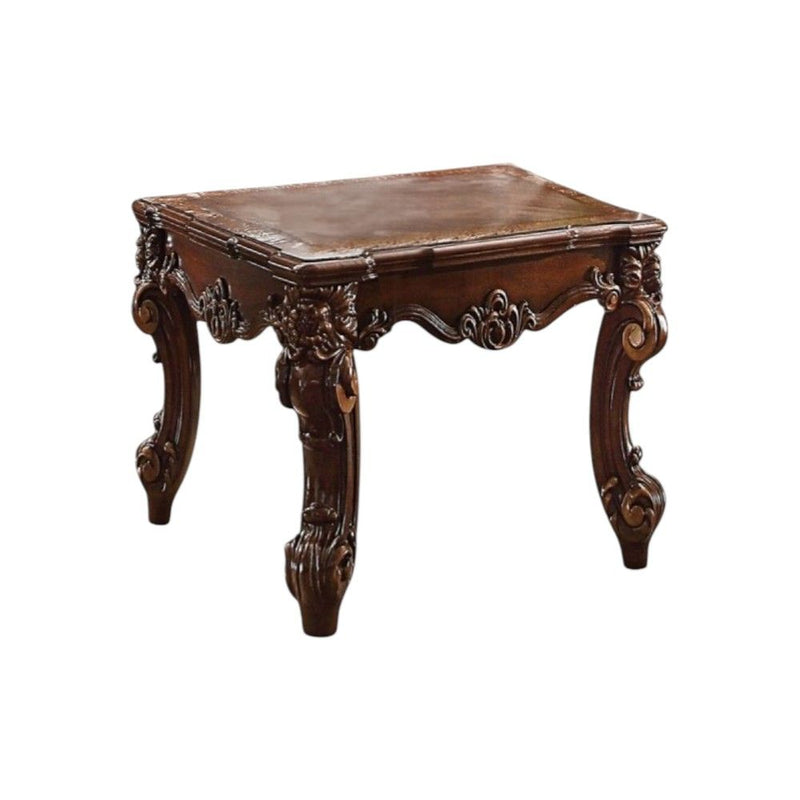 Manufactured Wood Square End Table - Cherry