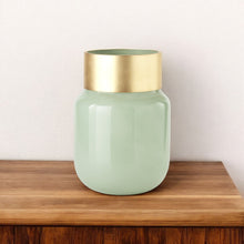 Load image into Gallery viewer, Abstract Cylinder Table Vase (397587) - Green
