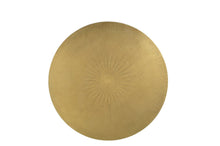 Load image into Gallery viewer, Brass Iron Round Pedestal End Table - Black
