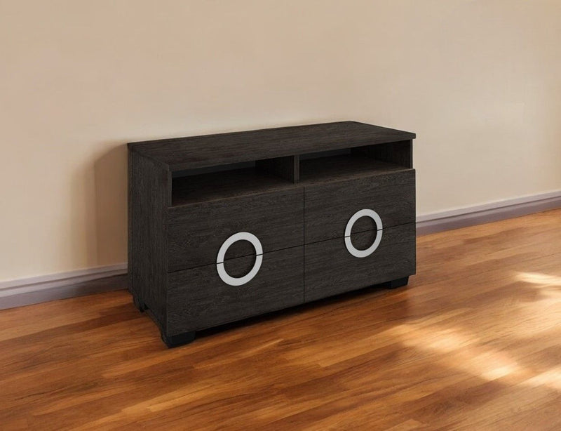 High Gloss TV Entertainment Unit - Refined Gray