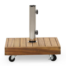 Load image into Gallery viewer, Ralph - Square Umbrella Base - Teak
