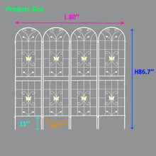 Load image into Gallery viewer, Garden Metal Trellis Rustproof Trellis For Climbing Plants Outdoor Flower Support
