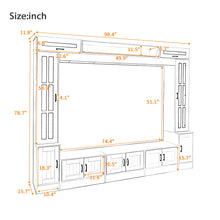 Load image into Gallery viewer, Wall Unit Entertainment Center With Bookshelves For TVs Up To 80"
