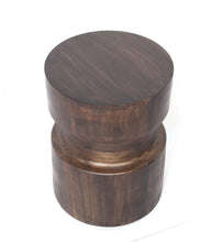 Load image into Gallery viewer, 16" Solid Wood Round End Table - Brown
