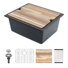 Load image into Gallery viewer, Quartz Composite Kitchen Sink With Workstation, Undermount
