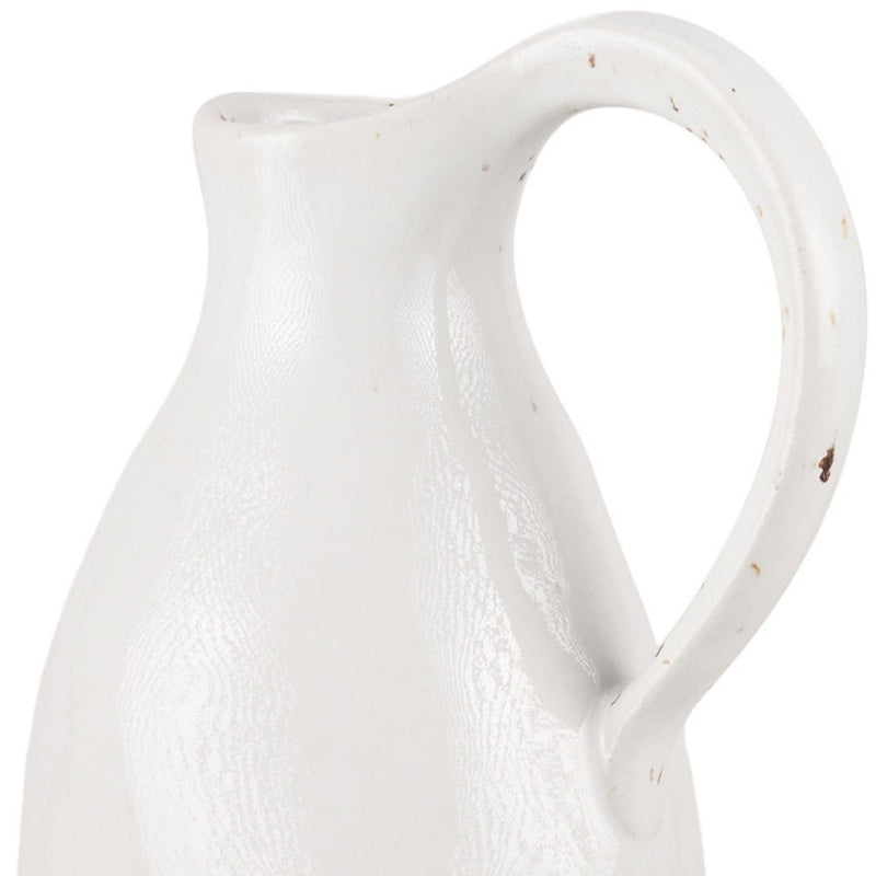 Ombre Bud Jug Vase - White / Beige
