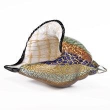 Load image into Gallery viewer, Murano Conch Tabletop Sculpture - Gold / Blue / Green
