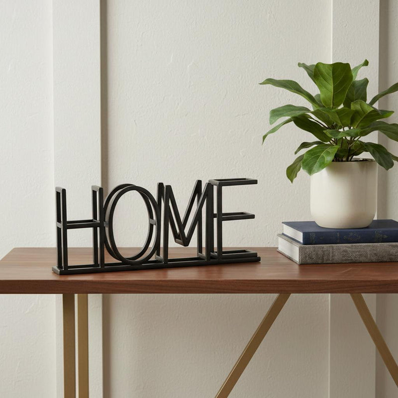 Home Tabletop Sign - Black