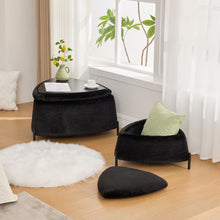 Load image into Gallery viewer, Upholstered Storage Ottoman Set With Reversible Lid
