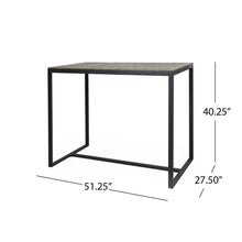 Load image into Gallery viewer, Ernesto - Outdoor Industrial Acacia Wood Bar Table
