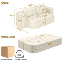 Load image into Gallery viewer, Convertible Floor Sofa Bed With Multi Functional Blanket
