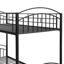 Load image into Gallery viewer, Twin Over Twin Metal Bunk Bed,Divided into Two Beds(Black){OLD SKU:MF280424AAB}
