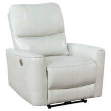 Load image into Gallery viewer, Dove Upholstered Power Recliner Chair With Smooth Power Recline And USB Charging - Gray
