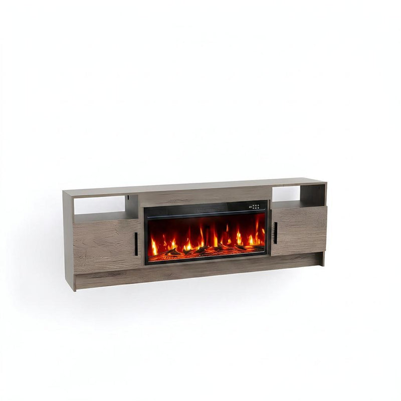 Fireplace TV Stand With Fireplace (734205) - Black