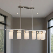 Load image into Gallery viewer, 10" Five Light Dimmable Chandelier With Shades - Nickel
