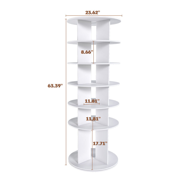 Spinning Shoe Rack, Free Standing 360° Revolving Shoe Organizer