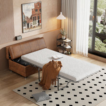 Load image into Gallery viewer, Twin Size Folding Ottoman Sleeper Bed With Mattress Convertible Guest Bed
