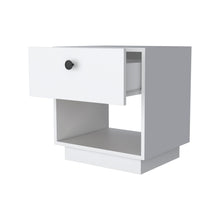 Load image into Gallery viewer, 20" One Drawer Nightstand With Integrated Tech - White
