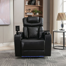 Load image into Gallery viewer, 270 Degree Swivel Power Recliner With Tray Table, Phone Holder, Cup Holder, USB Port
