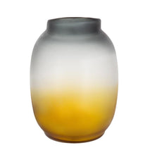 Load image into Gallery viewer, Ombre Round Table Vase (574233) - Charcoal / Orange
