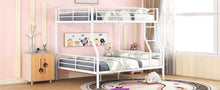 Load image into Gallery viewer, Full XL Over Queen Metal Bunk Bed, White
