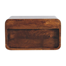 Load image into Gallery viewer, 18" Solid Wood 1 Drawer Floating Nightstand - Dark Brown
