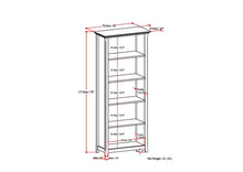Load image into Gallery viewer, Amherst - 5 Shelf Bookcase, Handcrafted
