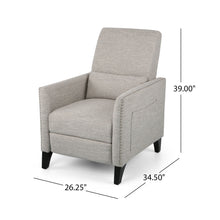 Load image into Gallery viewer, Kiersten - Contemporary Fabric Pushback Recliner
