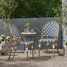 Load image into Gallery viewer, Chic French Bistro Chair With Durable Rattan And Aluminum Frame
