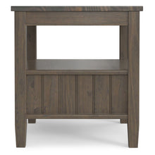Load image into Gallery viewer, Lev - End Table With Bottom Drawer - Smoky Brown
