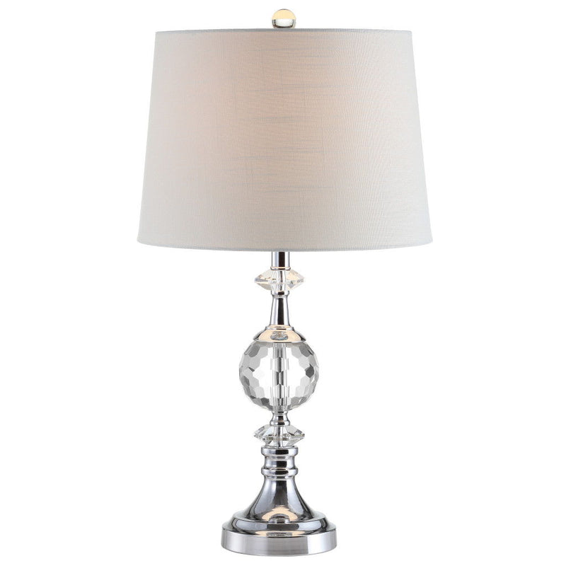 Urn Bedside Lamp With Empire Shade - Clear