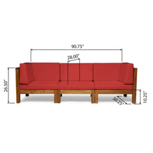 Load image into Gallery viewer, Oana - 3 Piece Sofa Set With Water Resistant Cushions
