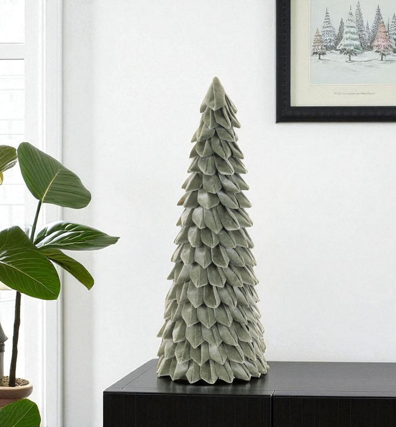 Fabric Trees Tabletop Sculpture - Green