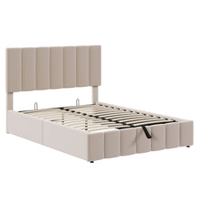 Load image into Gallery viewer, Elegant Upholstered Platform Bed With Hydraulic Storage System
