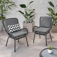 Load image into Gallery viewer, Outdoor Wicker Club Chair With Cushions (Set of 2)

