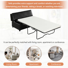 Load image into Gallery viewer, Twin Size Folding Ottoman Sleeper Bed With Mattress Convertible Guest Bed
