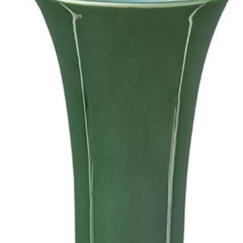 Round Table Vase - Hunter Green