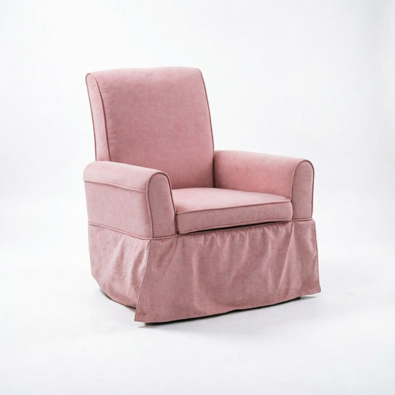 Swivel Nursery Glider Rocking Chair - Pink