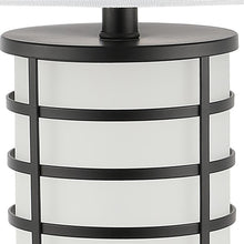 Load image into Gallery viewer, USB Table Lamp With Drum Shade - Black
