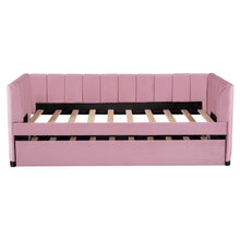 Load image into Gallery viewer, Upholstered Daybed With Ergonomic Design Backrest
