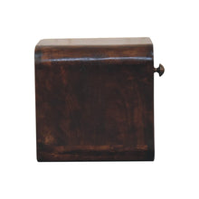 Load image into Gallery viewer, 12" Modern Wood Square One Drawer Floating Nightstand - Brown
