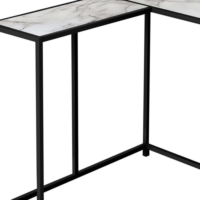 End Table - Black / White