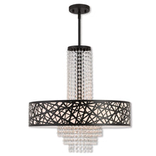 Load image into Gallery viewer, 25'' Five Light Dimmable Chandelier With Shades - Bronze
