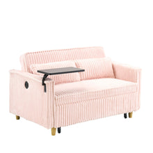 Load image into Gallery viewer, Pull Out Sofa With Movable Tabletop And USB Ports
