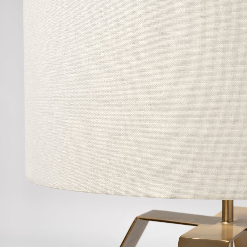 Geometric Design Table Lamp - Gold