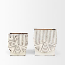 Load image into Gallery viewer, Rectangular Pot Planters (Set of 2) - White
