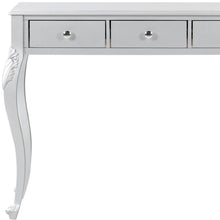 Load image into Gallery viewer, Wood Mirrored Three Drawer Vanity Table - Silver
